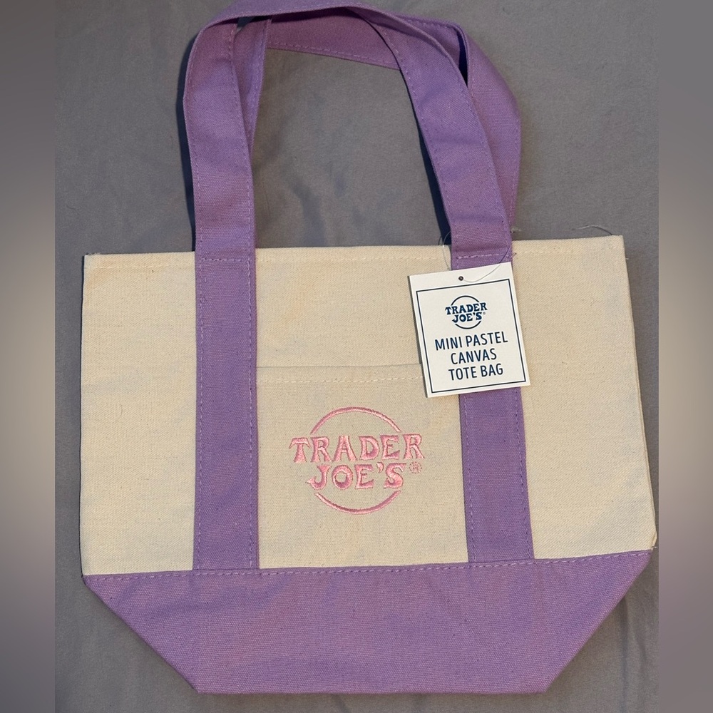 Trader Joe’s mini pastel tote - Purple